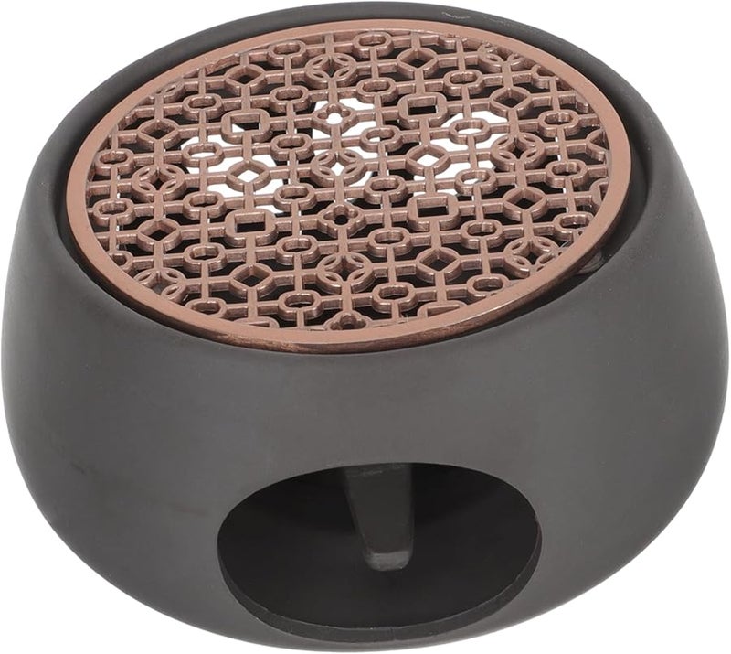 Japanese Style Ceramic Tea Warmer with Tealight Holder Portable Elegant Design for Home Office - Image 1